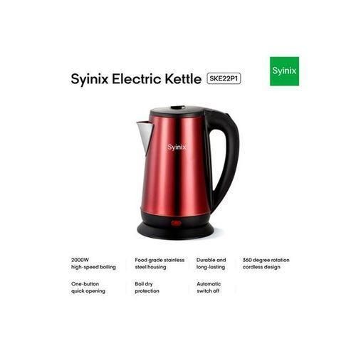 Syinix 2.2L Electric Kettle - Red