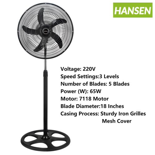 HANSEN 18 inches industrial level standing fan - Additional Image