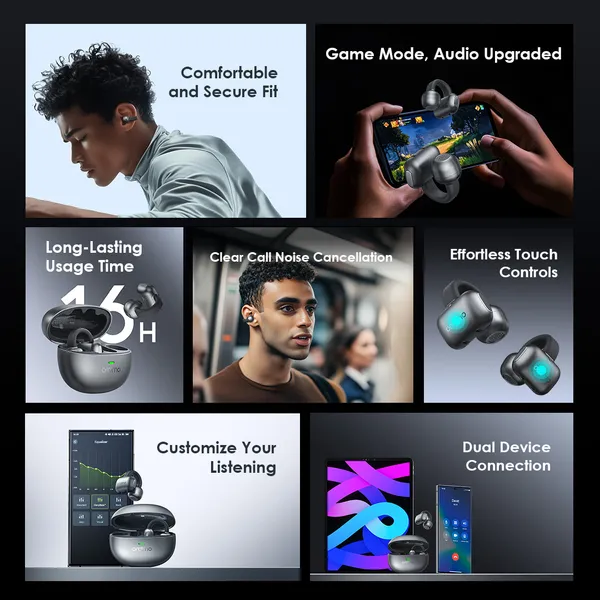 Oraimo OpenSnap N Clip-On Wireless Earbuds